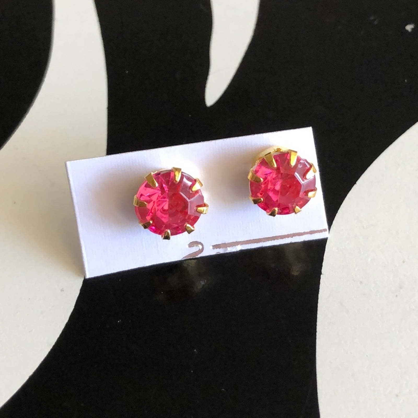 4 For $20 Pink And Gold Stud Earrings